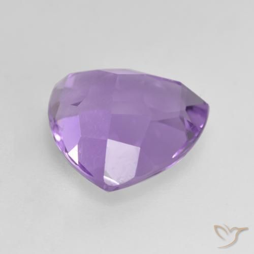 Ametista Viola tendente al rosa naturale da 3.12 ct, Taglio trillion, VS