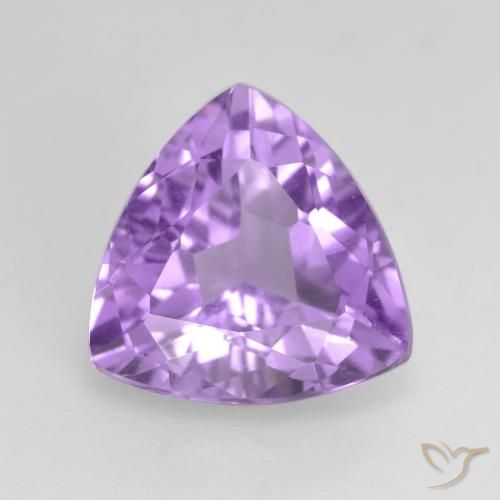 2.94ct Naturale Viola medio Ametista, Taglio trillion, VS