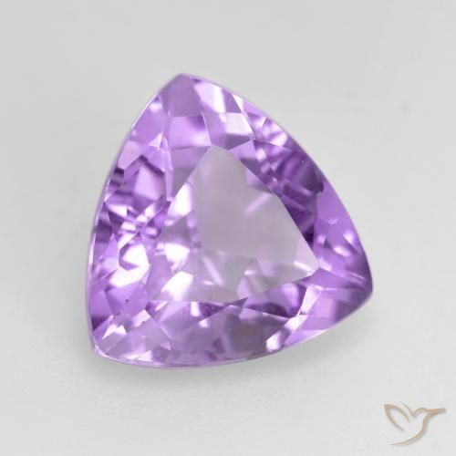 Ametista Viola medio naturale da 2.94 ct, Taglio trillion, VS