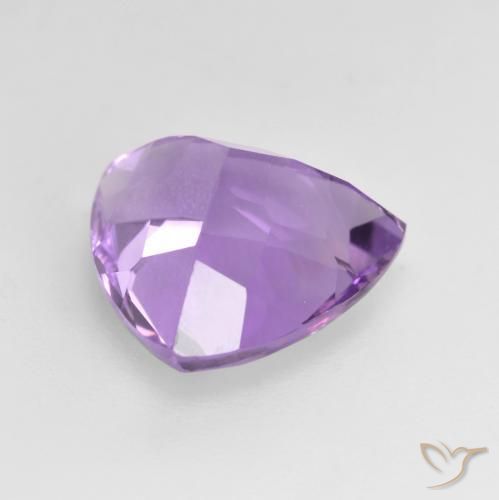 Ametista Viola medio naturale da 2.94 ct, Taglio trillion, VS