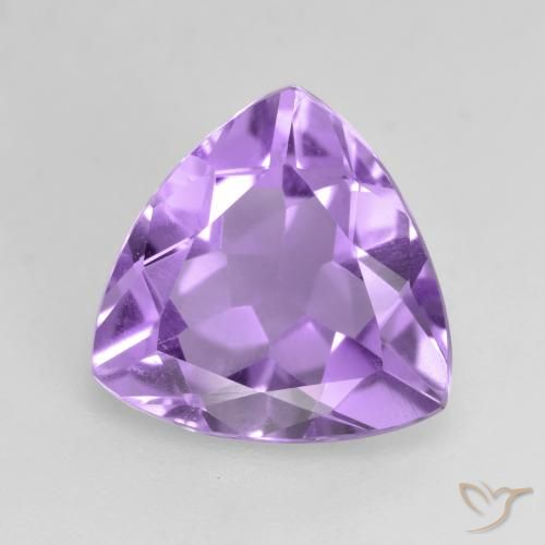 2.60ct Naturale Viola medio Ametista, Taglio trillion, VS