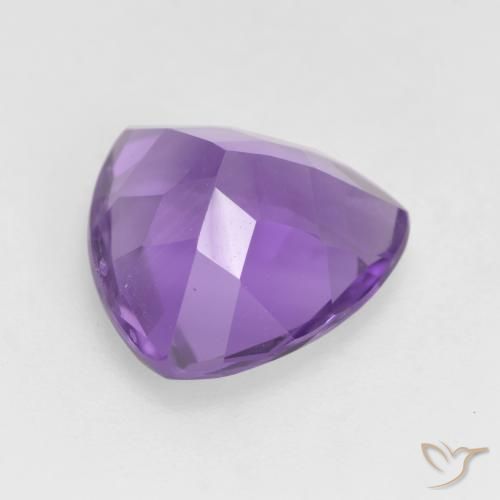 Ametista Viola medio naturale da 2.79 ct, Taglio trillion, VS