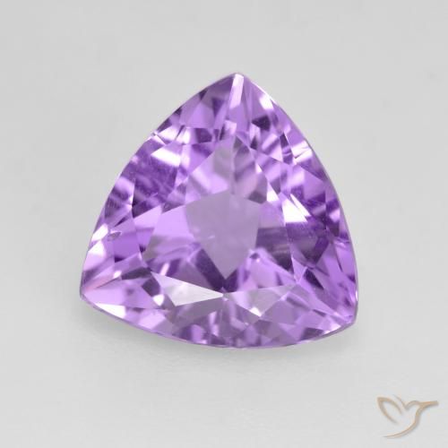 2.65ct Naturale Viola tendente al rosa Ametista, Taglio trillion, VS