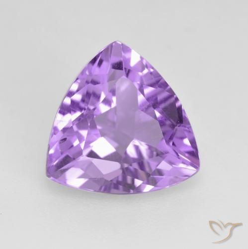 Ametista Viola tendente al rosa naturale da 2.65 ct, Taglio trillion, VS