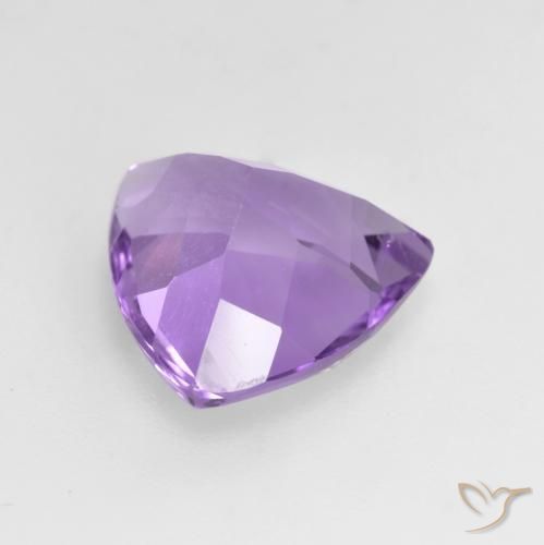 Ametista Viola tendente al rosa naturale da 2.65 ct, Taglio trillion, VS