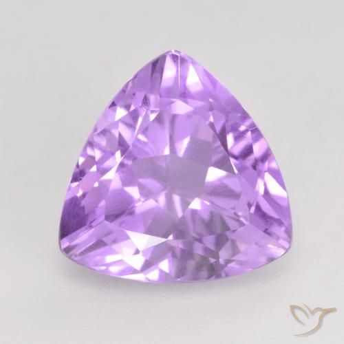 2.87ct Naturale Viola rosato chiaro Ametista, Taglio trillion, VVS-VS