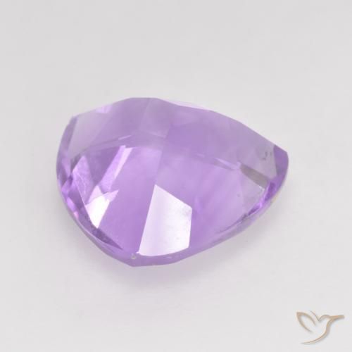 Ametista Viola rosato brillante naturale da 2.97 ct, Taglio trillion, VVS-VS