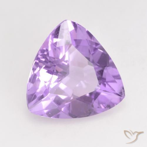 Ametista Viola rosato brillante naturale da 2.59 ct, Taglio trillion, VVS-VS