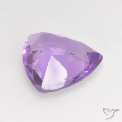 Ametista Viola rosato brillante naturale da 2.59 ct, Taglio trillion, VVS-VS