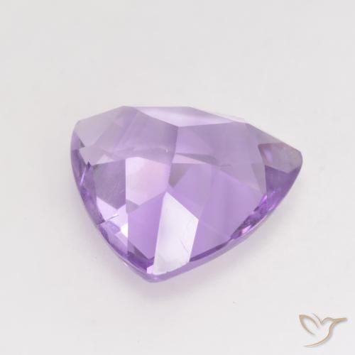Ametista Viola chiaro naturale da 2.80 ct, Taglio trillion, VVS-VS