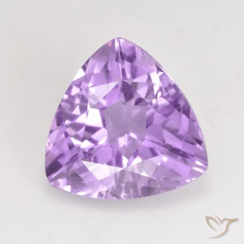 3.07ct Naturale Viola chiaro Ametista, Taglio trillion, VVS-VS