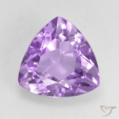 2.94ct Naturale Viola tendente al rosa Ametista, Taglio trillion, VVS-VS