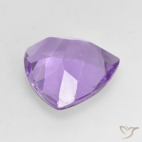 Ametista Viola tendente al rosa naturale da 2.94 ct, Taglio trillion, VVS-VS