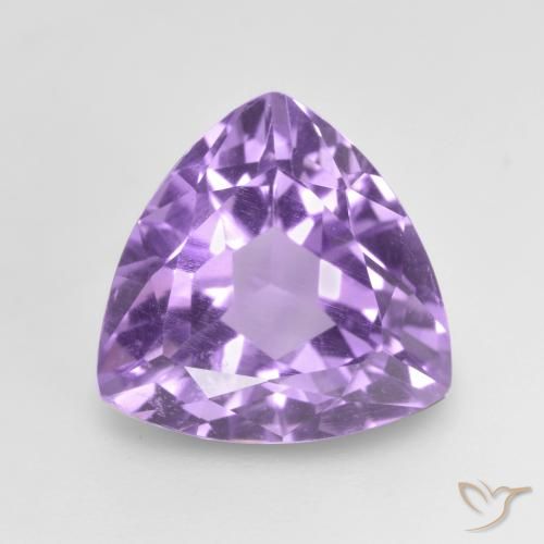 3.02ct Naturale Viola tendente al rosa Ametista, Taglio trillion, VVS-VS