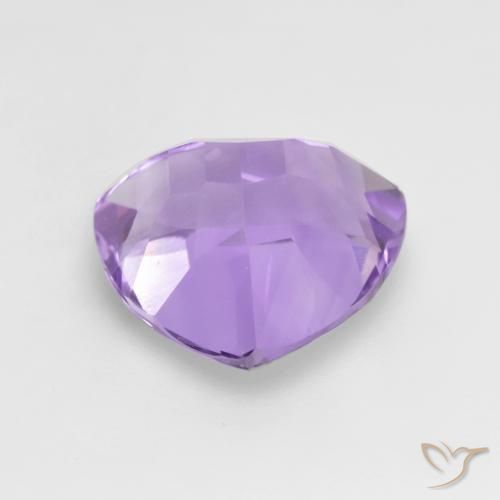 Ametista Viola tendente al rosa naturale da 3.02 ct, Taglio trillion, VVS-VS