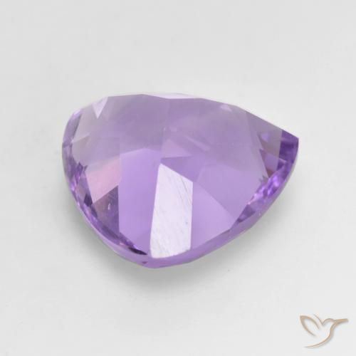 Ametista Viola medio naturale da 3.06 ct, Taglio trillion, VVS-VS