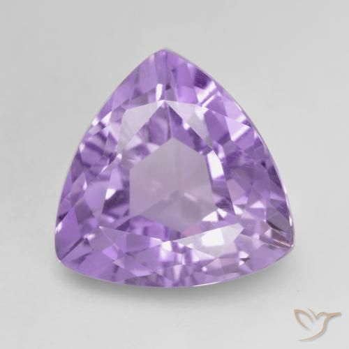 2.96ct Naturale Viola medio Ametista, Taglio trillion, VVS-VS