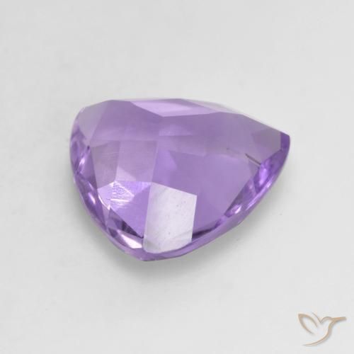 Ametista Viola medio naturale da 2.53 ct, Taglio trillion, VVS-VS