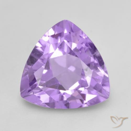 3.03ct Naturale Viola medio Ametista, Taglio trillion, VVS-VS