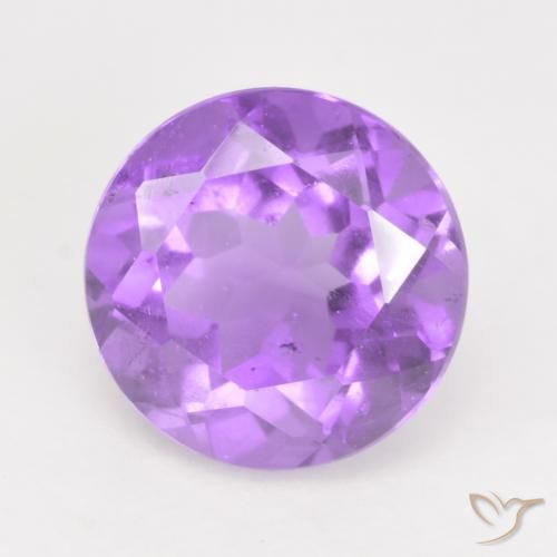 1.17ct Naturale Viola chiaro Ametista, Rotondo, VS