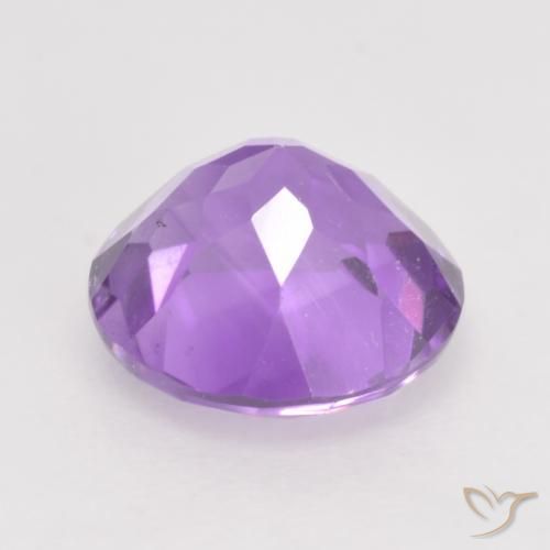 Ametista Viola chiaro naturale da 1.17 ct, Rotondo, VS