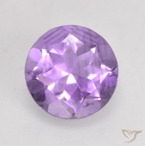 1.26ct Naturale Viola medio Ametista, Rotondo, VS