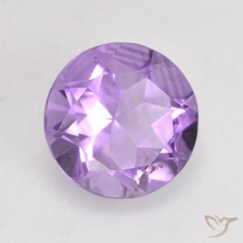 Ametista Viola medio naturale da 1.26 ct, Rotondo, VS