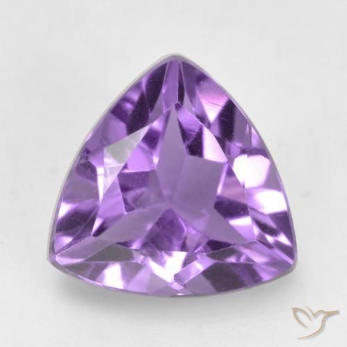 1.56ct Naturale Viola medio Ametista, Taglio trillion, VVS-VS