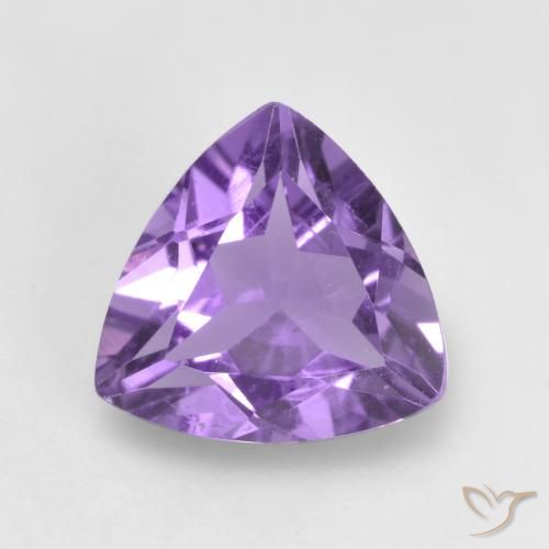 1.39ct Naturale Viola medio Ametista, Taglio trillion, VVS-VS