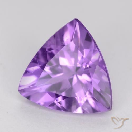 Ametista Viola scuro naturale da 2.10 ct, Taglio trillion, VS