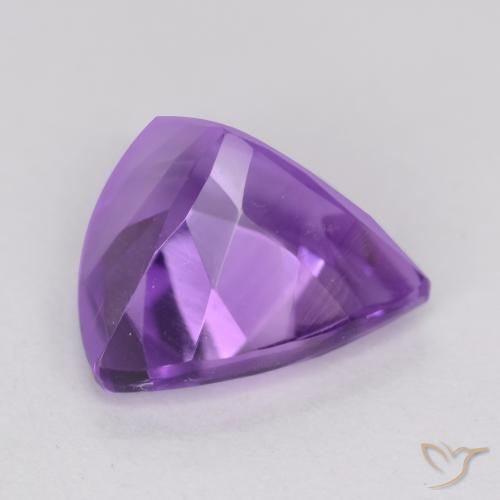Ametista Viola scuro naturale da 2.10 ct, Taglio trillion, VS