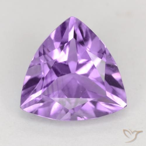 2.14ct Naturale Viola tendente al rosa Ametista, Taglio trillion, VVS-VS