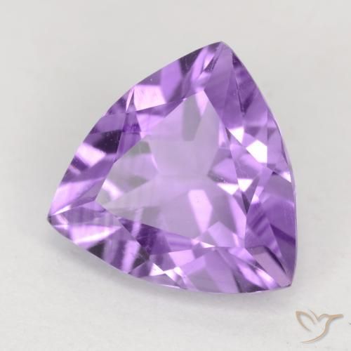 Ametista Viola tendente al rosa naturale da 2.14 ct, Taglio trillion, VVS-VS