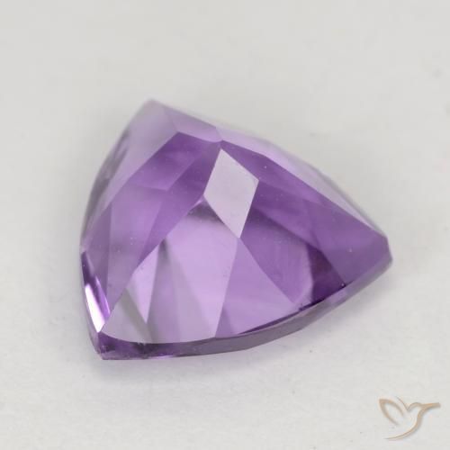 Ametista Viola tendente al rosa naturale da 2.14 ct, Taglio trillion, VVS-VS