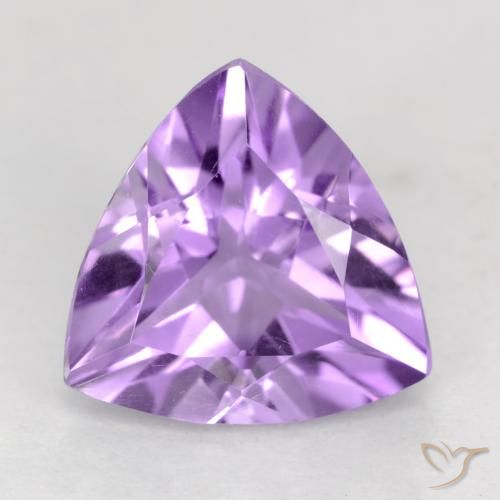 2.18ct Naturale Viola tendente al rosa Ametista, Taglio trillion, VVS-VS