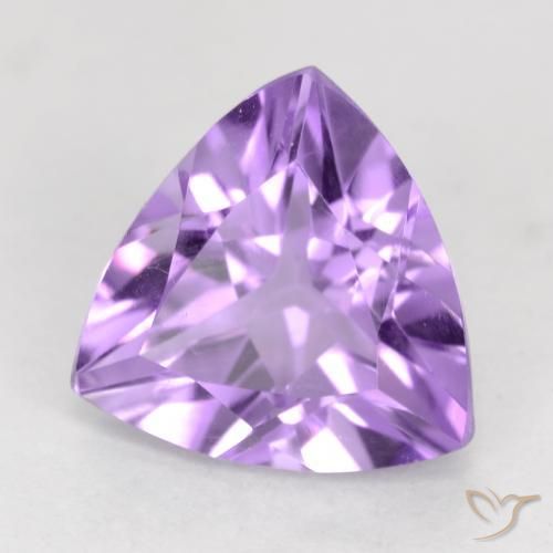 Ametista Viola tendente al rosa naturale da 2.18 ct, Taglio trillion, VVS-VS