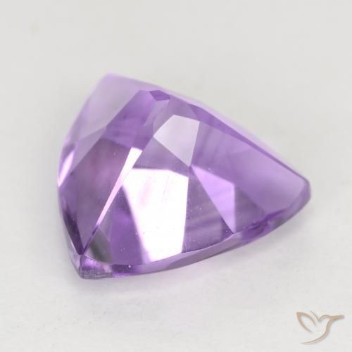 Ametista Viola tendente al rosa naturale da 2.18 ct, Taglio trillion, VVS-VS
