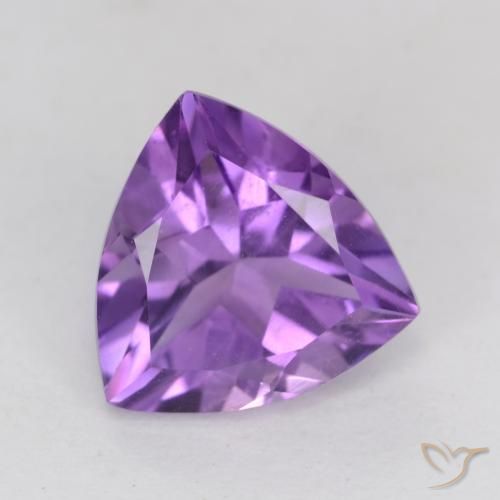 2.25ct Naturale viola vivido Ametista, Taglio trillion, VS