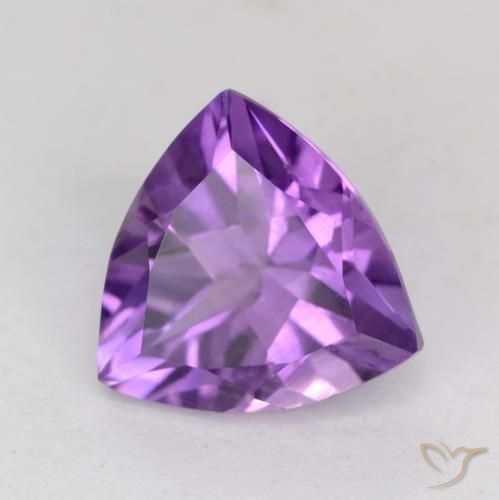 Ametista viola vivido naturale da 2.25 ct, Taglio trillion, VS