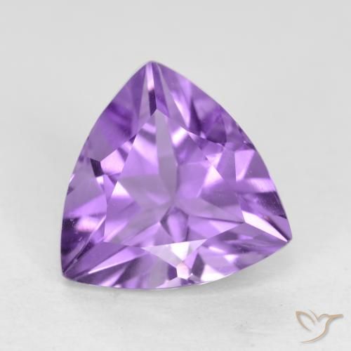 2.08ct Naturale Viola tendente al rosa Ametista, Taglio trillion, VVS-VS