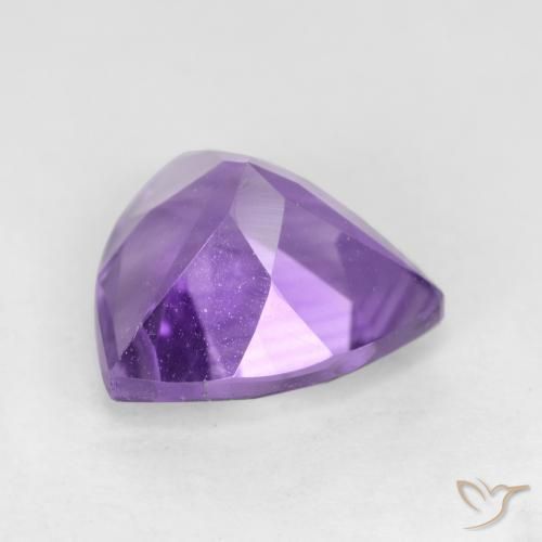 Ametista Viola tendente al rosa naturale da 2.08 ct, Taglio trillion, VVS-VS