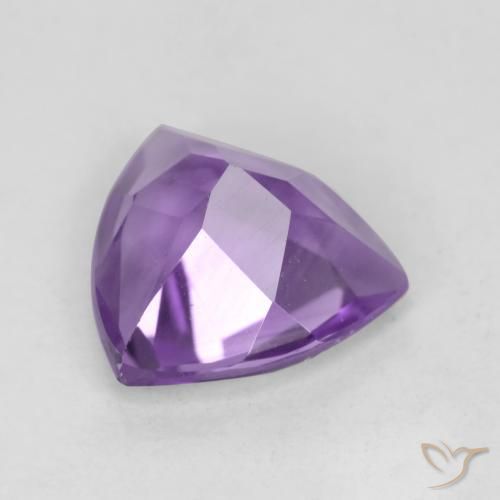 Ametista Viola scuro naturale da 1.93 ct, Taglio trillion, VVS-VS