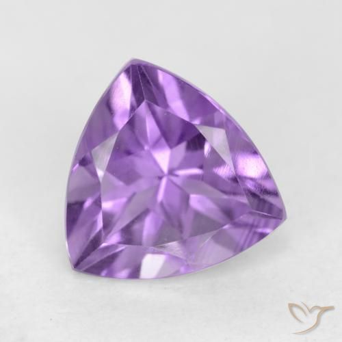 2.26ct Naturale Viola tendente al rosa Ametista, Taglio trillion, VVS-VS