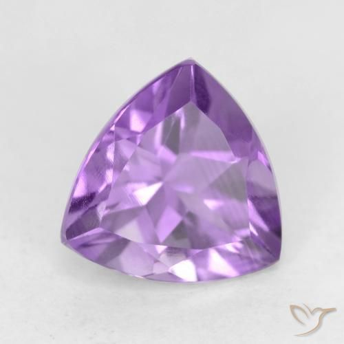 Ametista Viola tendente al rosa naturale da 2.26 ct, Taglio trillion, VVS-VS