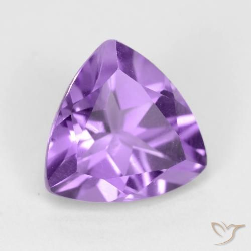 Ametista Viola scuro naturale da 2.12 ct, Taglio trillion, VVS-VS