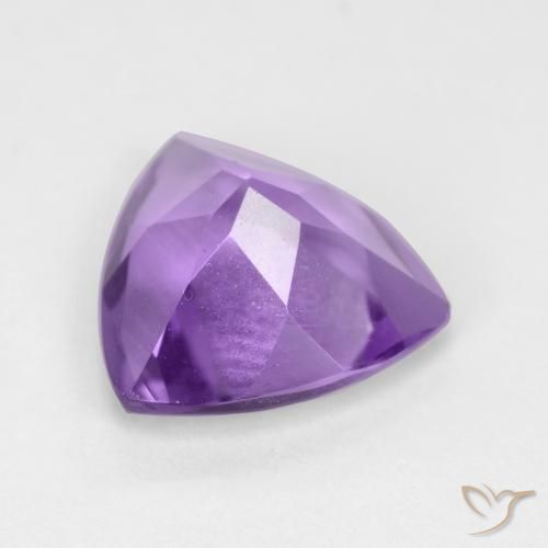 Ametista Viola scuro naturale da 2.12 ct, Taglio trillion, VVS-VS