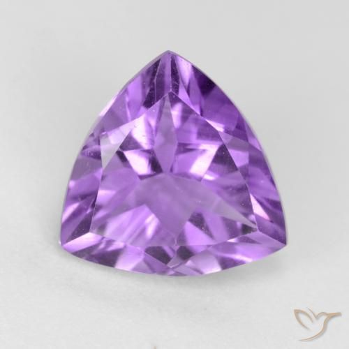 2.25ct Naturale Viola violaceo intenso Ametista, Taglio trillion, VVS-VS