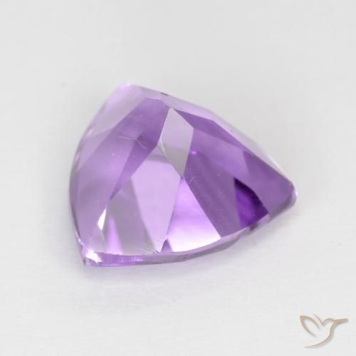 Ametista Viola medio naturale da 2.32 ct, Taglio trillion, VVS-VS