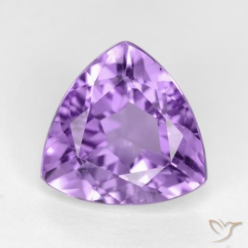 2.94ct Naturale Viola scuro Ametista, Taglio trillion, VS