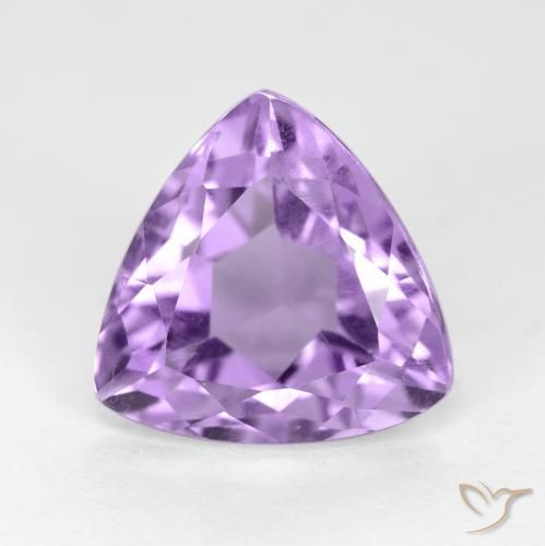 3.08ct Naturale Viola tendente al rosa Ametista, Taglio trillion, VS